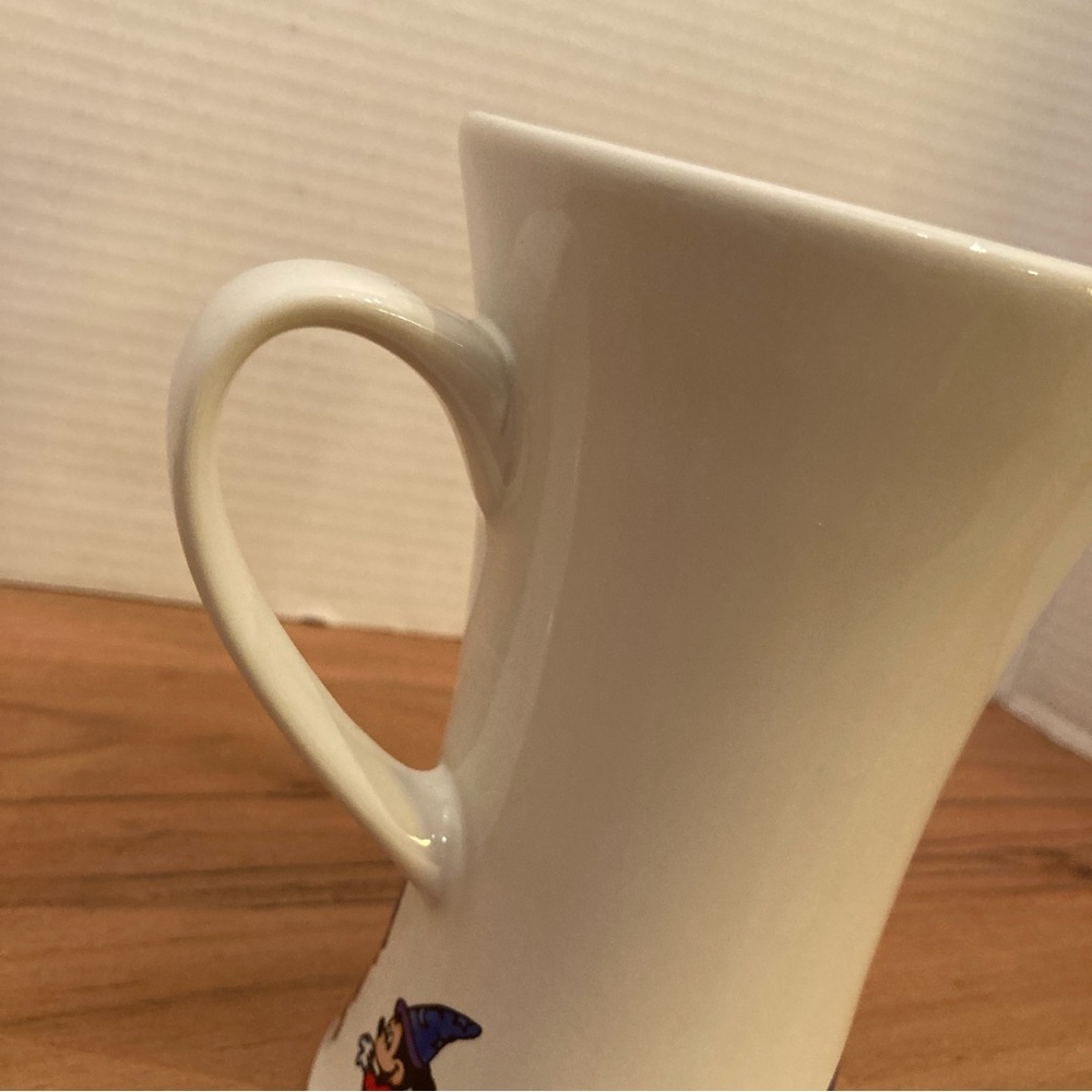 Disney Tall 6” White Mug with Red and Blue Sorcerer Mickey Accents - Picture 6 of 9